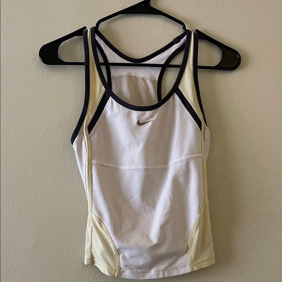 Nike White and Black Sports Tank - Picture 1 of 2